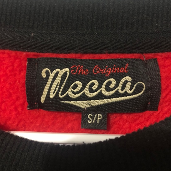 Red + Leather Black Sweatshirt - Picture 3 of 3